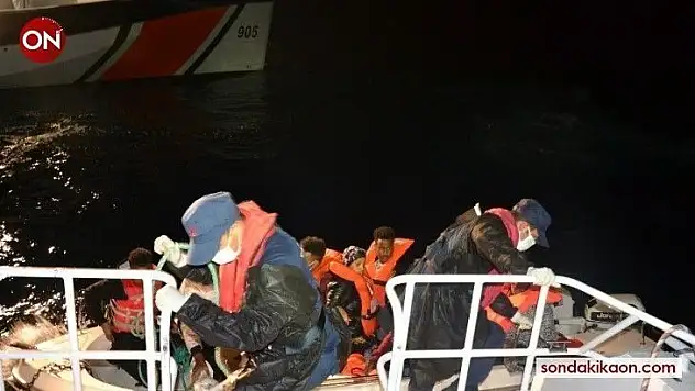 Balıkesir açıklarında 8 düzensiz göçmen kurtarıldı