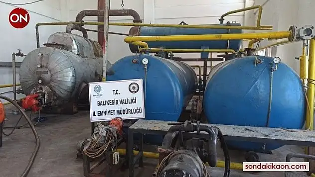Balıkesir'de kaçak akaryakıt operasyonu