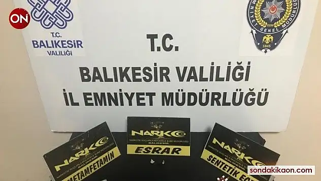 Balıkesir'de polisten 16 şüpheliye uyuşturucu operasyonu