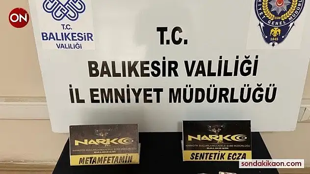 Balıkesir'de polisten 17 şahsa uyuşturucudan gözaltı