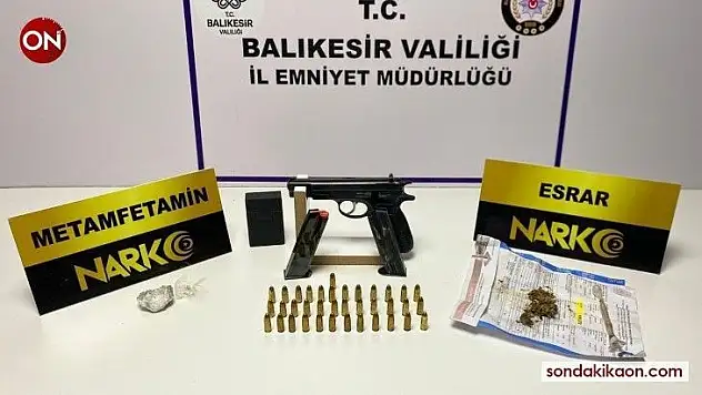 Balıkesir'de polisten 37 şahsa 'Huzur' operasyonu