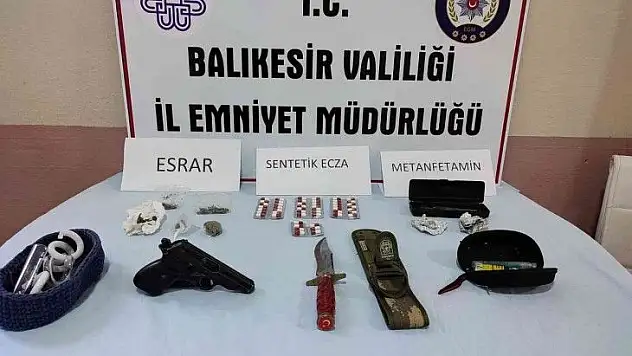 Balıkesir'de polisten uyuşturucuya geçit yok
