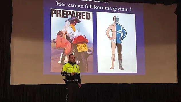 Bandırma'da güvenli motosiklet sürüş semineri düzenlendi
