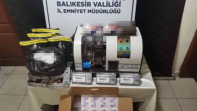 Bandırma kaçak tütün operasyonu gerçekleştirildi
