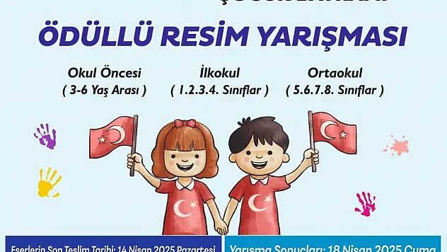 Başkan Çerçioğlu'ndan 23 Nisan temalı ödüllü resim yarışması