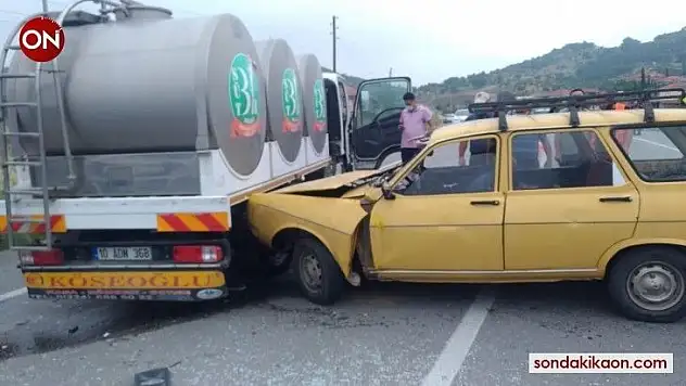 Bigadiç'te trafik kazası: 1 ölü, 1 yaralı
