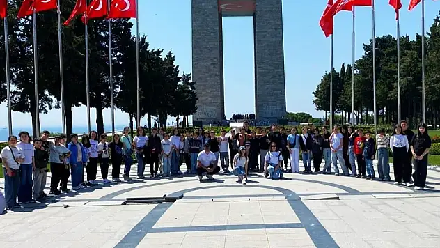 Burhaniyeli öğrencilerin Çanakkale coşkusu
