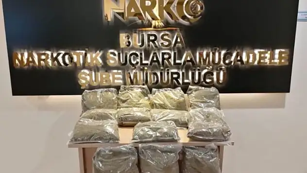 Bursa'da 20 kilo uyuşturucu ele geçirildi