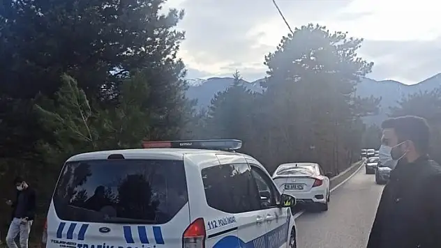 Bursa'da kontrolden çıkan otomobil çalılık alana uçtu