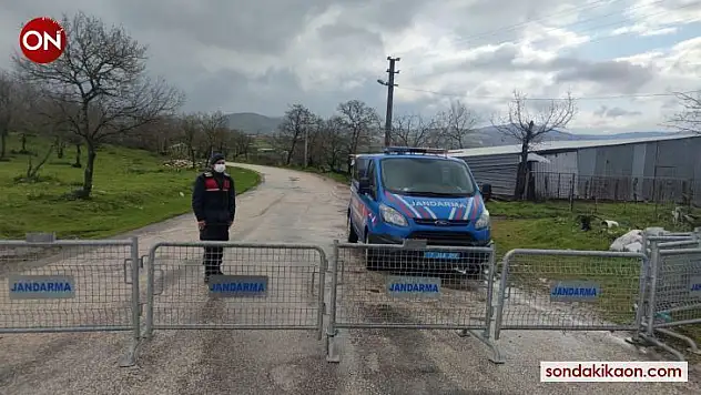 Çan'da bir köy karantinaya alındı