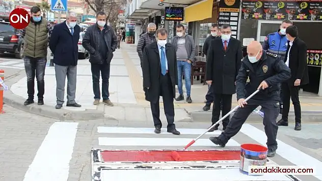 Çan'da kırmızı çizgi uygulaması yapıldı