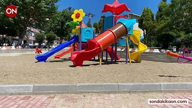 Çan'da parklar yenilendi