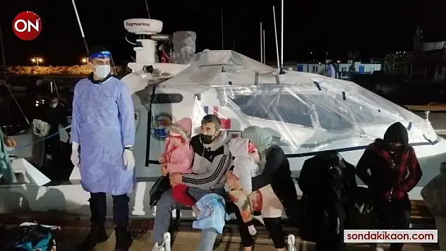 Çanakkale açıklarında 101 düzensiz göçmen kurtarıldı