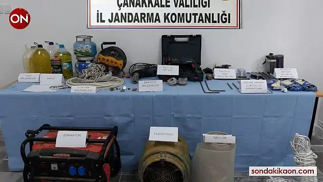 Çanakkale'de kaçak kazı operasyonu: 11 gözaltı