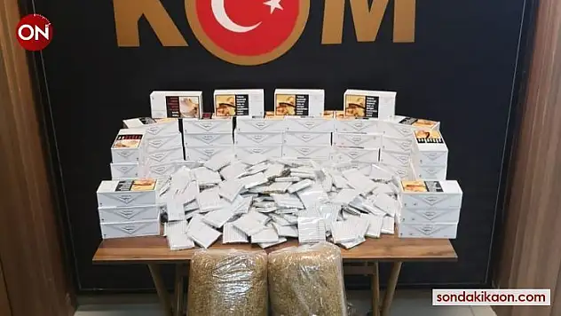 Çanakkale'de kaçak tütün operasyonu