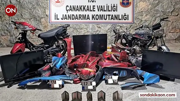 Çanakkale'de motosiklet hırsızlığı: 2 gözaltı