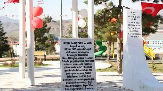 Çiğli Belediyesinden Malatya'ya Barış Güvercinleri Parkı