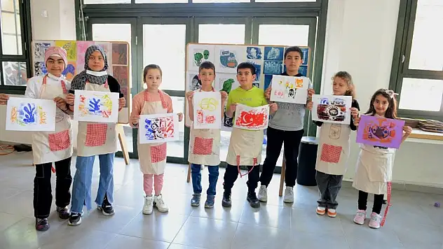Depremzede çocuklar atölyelerde buluştu