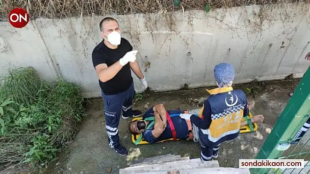 Dut toplamak için çıktığı ağaçtan su kanalına düştü