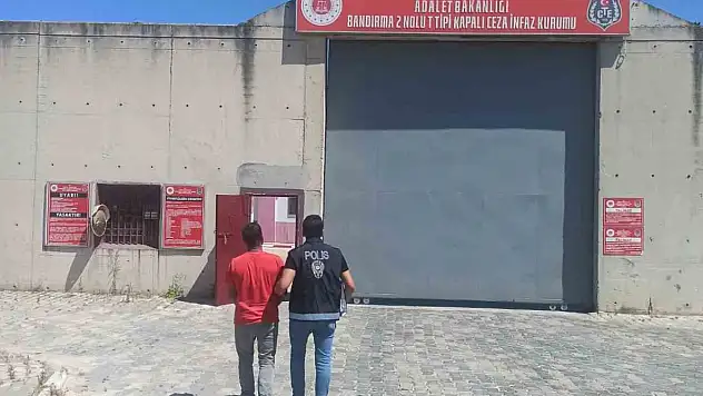 Erdek'te 18 yıl hapis cezası bulunan şahıs yakalandı