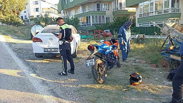 Erdek'te motosiklet kazası: 1 yaralı