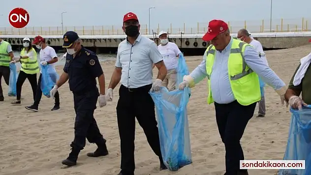 Geyikli'de sahil temizliği gerçekleştirildi