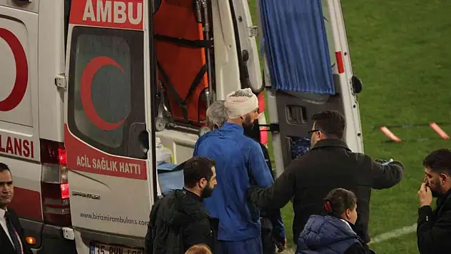 Göztepe-Bandırmaspor maçında oyuncu hastanelik oldu