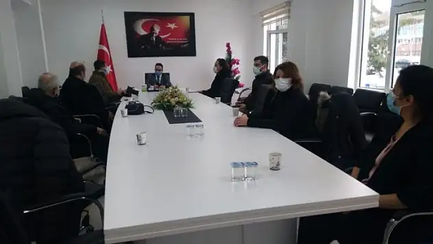 Kaymakam Hakan Alkan, basın mensupları ile bir araya geldi