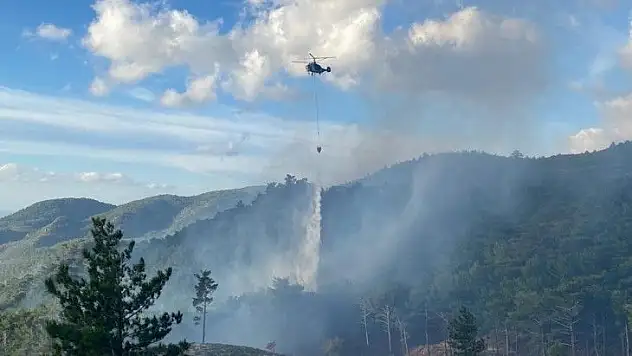 Kazdağları'nda korkutan yangın