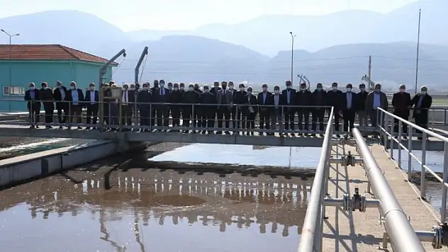 Kırkağaçlı Muhtarlar atıksu arıtma tesisine hayran kaldı