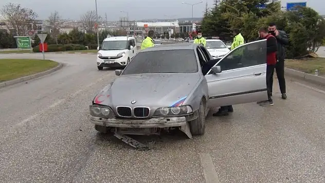 Kısıtlama saatinde yürekleri ağza getiren kaza