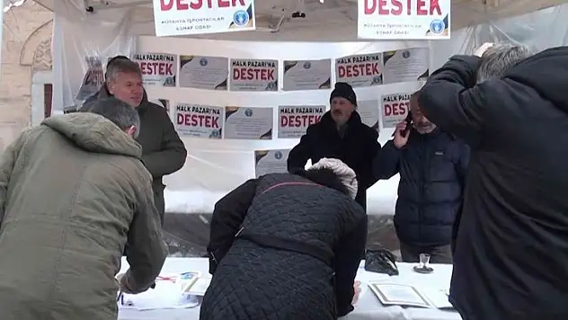 Kütahya'da 'Sosyete Pazarı'nın yeniden açılması için imza kampanyası