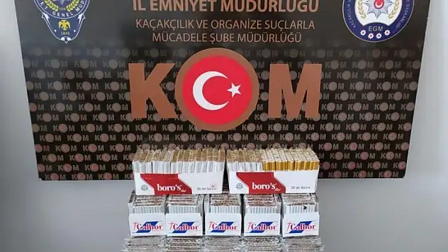 Kütahya'da 175 paket kaçak sigara ele geçirildi