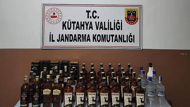 Kütahya'da 44 litre sahte içki ele geçirildi