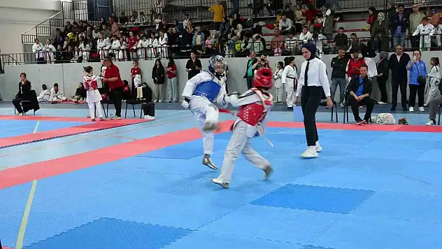 Kütahya'da Minikler Taekwondo Yarışmaları ilgi gördü