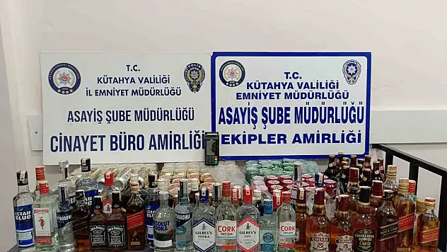 Kütahya'da perakende alkol satışı yapan şahsa 120 bin 482 TL para cezası