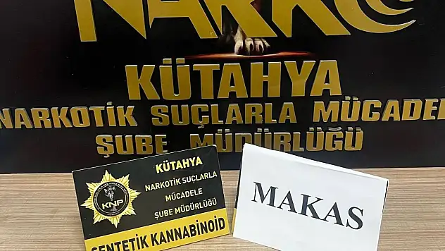 Kütahya'da uyuşturucu taciri 1 şüpheli tutuklandı