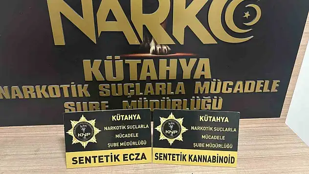 Kütahya'da uyuşturucu ticareti yapan 2 şüpheli tutuklandı