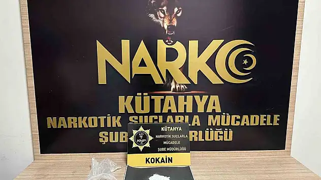Kütahya'da uyuşturucuyla yakalanan şahıs tutuklandı