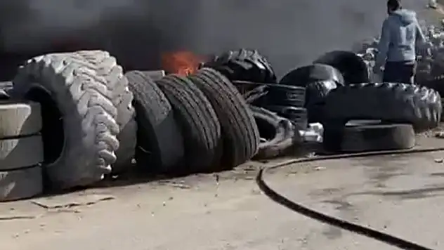Kütahya Fatih Sanayi Sitesi'nde yangın