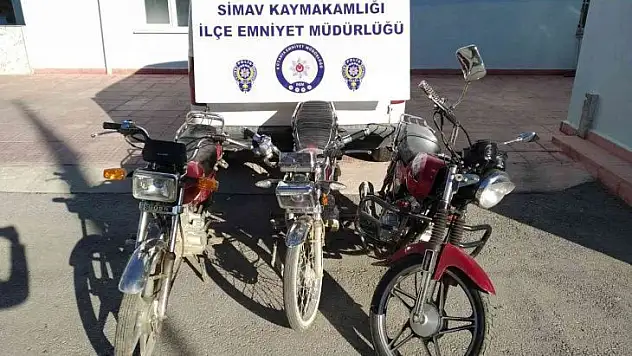 Kütahya Simav'da motosiklet hırsızlığına 5 tutuklama