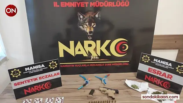 Manisa'da 6 adrese eş zamanlı uyuşturucu operasyonu: 3 gözaltı