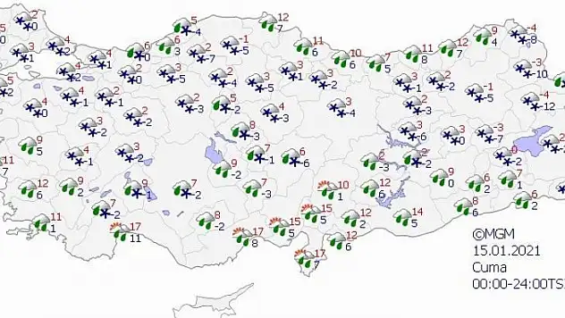 Meteoroloji 5 günlük tahminleri açıkladı