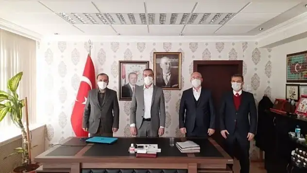 Müdürlerden veda ziyareti