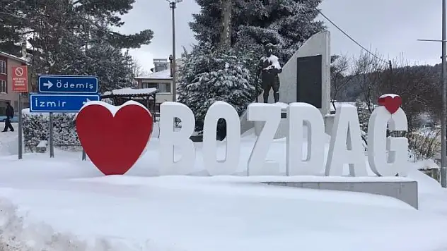 Ödemiş'te yaylalar kar altında, ekipler alarmda