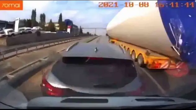 (Özel) Trafik kaosu araç kameralarına yansıdı