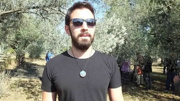(Özel)Dizi oyuncusu Alpan, Balıkesir'de zeytin hasadı yaptı