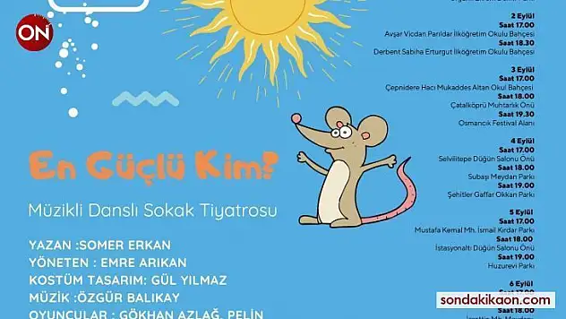 Turgutlu Belediyesinden çocuklara özel sokak tiyatrosu