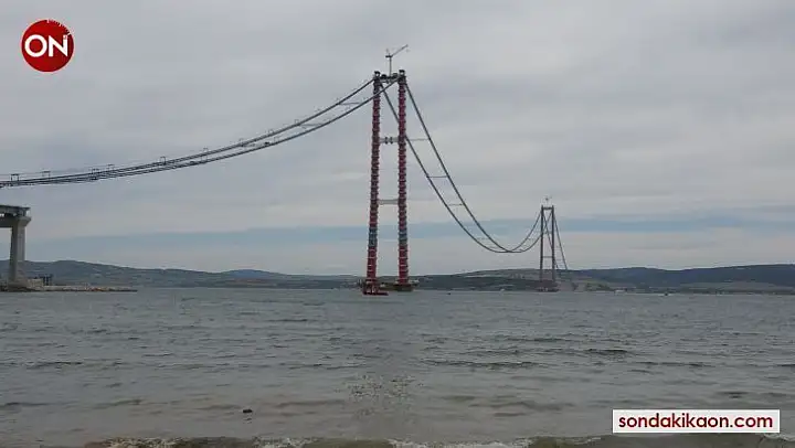 1915 Çanakkale Köprüsü'nün ana halat kablo montajı tamamlandı