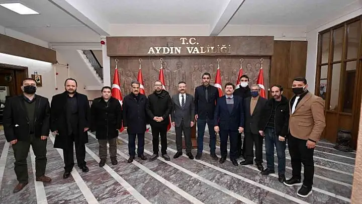AGC yeni yönetimi ilk ziyaretini Vali Aksoy'a gerçekleştirdi